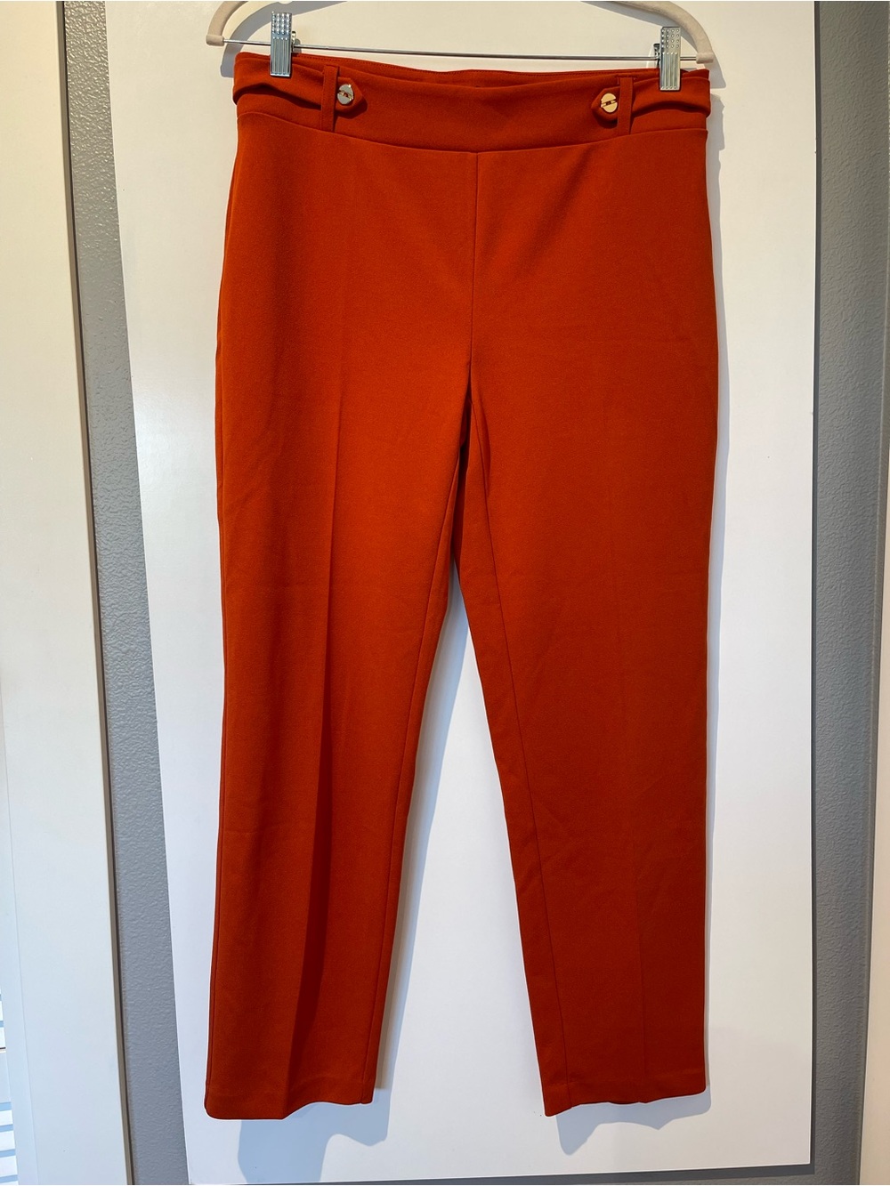 New York Clothing Co Women’s 10P Burnt Orange Stretch Dress Pants Petite NWOT
